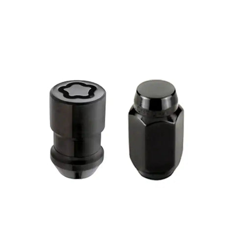 McGard 5 Lug Hex Install Kit w/Locks (Cone Seat Nut) M12X1.5 / 13/16 1.5in. Length - Black