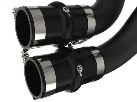 aFe 46-20518-B 21-22 Ford F-150/Raptor V6-3.5L (tt) BladeRunner 2.5in Aluminum Hot Charge Pipe Black