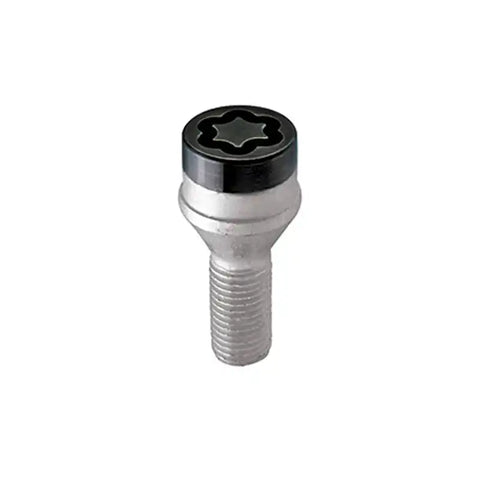 McGard Wheel Lock Bolt Set - 4pk. (Cone Seat) M12X1.25 / 19mm Hex 25.6mm Shank Length Black