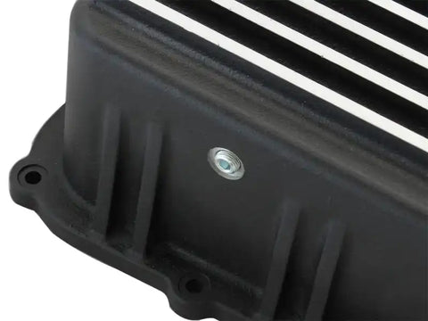 aFe 46-70182 Power Transmission Pan Black Machined 11-14 Ford 6R140 Trucks V8 6.7L (td)