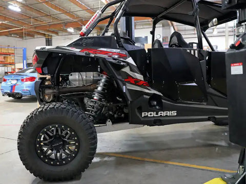 aFe 852-0058-01-CA 14-19 Polaris RZR 925/1000cc Sway-A-Way 3.0 Rear Coilover Kit w/ Remote Reservoirs and Comp Adj