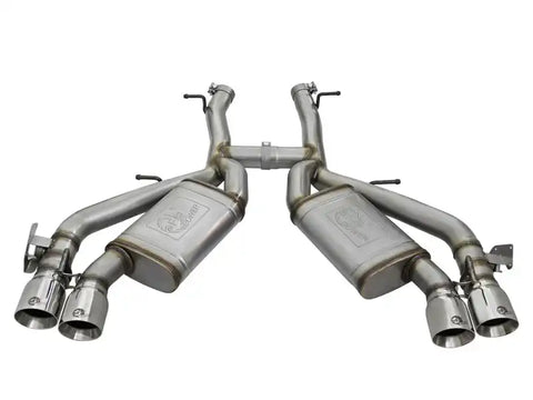 aFe 49-34068-P MACHForce XP 3in 304 SS Axle-Back Dual Exhaust (NPP) w/ Polished Tips 16-17 Camro V8-6.2L