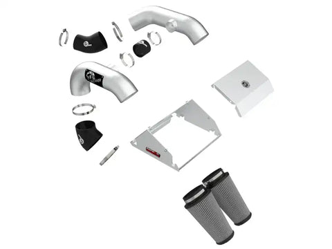 aFe 52-10015DH Rapid Induction Cold Air Intake Brushed w/Pro DRY S Filter 21-22 Ford F-150 Raptor V6-3.5L (tt)