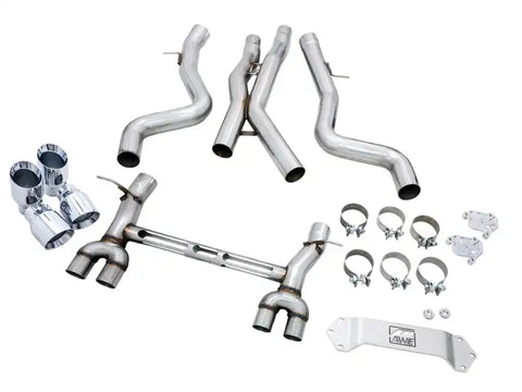 AWE Tuning BMW F8X M3/M4  Track Edition Catback Exhaust - Chrome Silver Tips