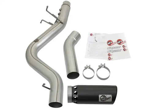 aFe 49-04085-B ATLAS 5in DPF-Back Aluminized Steel Exhaust System GM Diesel Trucks 2017 V8 6.6L (td) L5P