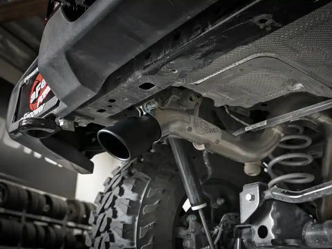 aFe 49-48075-B MACH Force-Xp Axle-Back Hi-Tuck Exhaust System w/Black Tip 18-19 Jeep Wrangler (JL) V6 3.6L