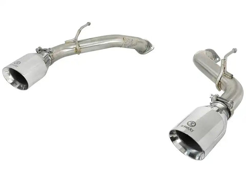 aFe 49-36133NM-P POWER Takeda 2.5in 304 SS Axle-Back Exhaust w/ Polished Tips 17-19 Infiniti Q60 V6-3.0L (tt)