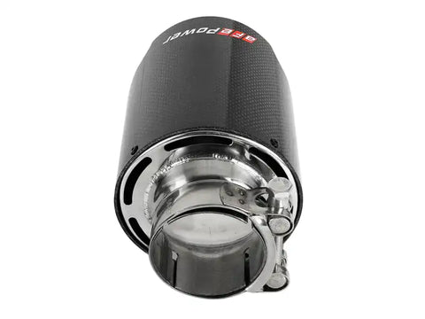 aFe 49T25454-C07 MACH Force-Xp 304 SS Clamp-On Exhaust Tip 2.5in. Inlet / 4.5in. Outlet 7in. L - Carbon Fiber