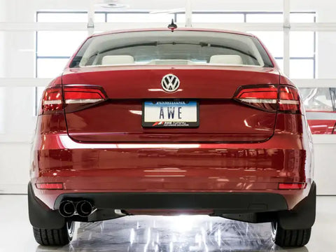 AWE Tuning 09-14 Volkswagen Jetta Mk6 1.4T Track Edition Exhaust - Diamond Black Tips