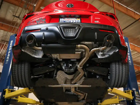 aFe 49-36043-C POWER Takeda 2020 Toyota Supra L6-3.0L (t) 3in-2.5in 304 SS CB Exhaust Carbon Tips