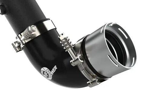 aFe 46-20579-B Power 21-22 Ford Bronco L4-2.3L (t) BladeRunner 3in Aluminum Cold Charge Pipe Black