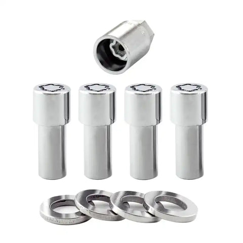 McGard Wheel Lock Nut Set - 4pk. (X-Long Shank) 7/16-20 / 13/16 Hex 2.165in. Length Chrome
