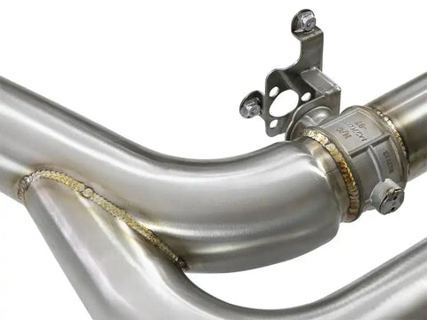 aFe 49-36342-P MACH Force-Xp 3.5in. 304 SS C/B Exhaust w/o Muffler 15-18 BMW X5 M V8-4.4L (tt) - Polished Tip