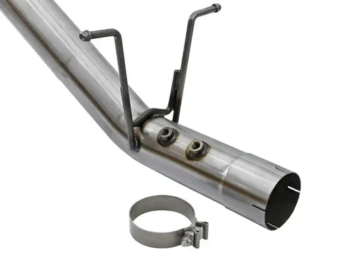 aFe 49-44089-P Victory Series 4in 409-SS DPF-Back Exhaust w/ Dual Polished Tips 2017 GM Duramax V8-6.6L(td) L5P