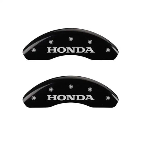 MGP 4 Caliper Covers Engraved Front Honda Engraved Rear CR-V Black finish silver ch
