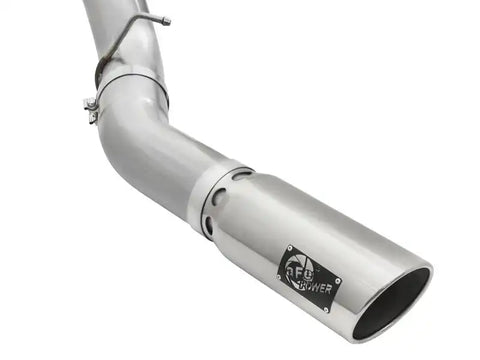 aFe 49-04081-P Atlas Exhaust 5in DPF-Back Aluminized Steel w/ Polished Tips 16-17 GM Diesel Truck V8-6.6L (td)