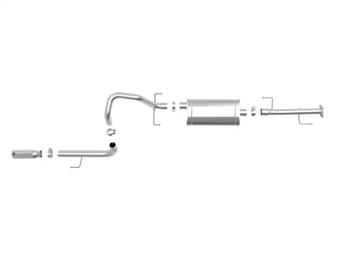 aFe 49-36040-1P MACHForce XP 2.5in 304-SS Exhaust Cat-Back w/ Polished Tip 10-20 Toyota 4Runner V6-4.0L
