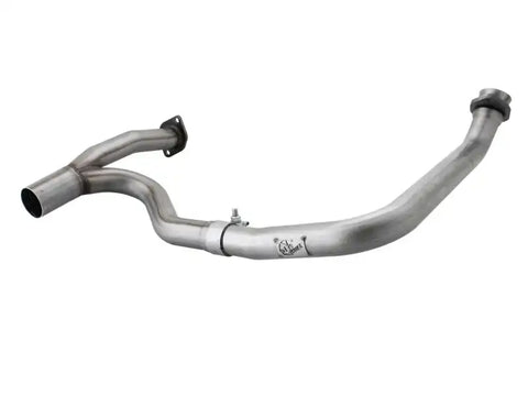 aFe 48-46208 Power Twisted Steel Y-Pipe Stainless 2.5in 12-14 Jeep Wrangler V6 3.6L