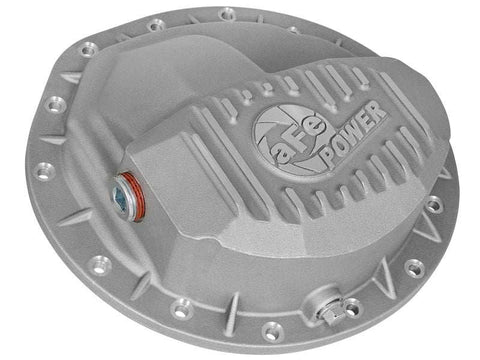 aFe 46-70360 Power Rear Differential Cover Raw w/Machined Fins Street Ser. 16-17 Nissan Titan XD (AAM 9.5-14)