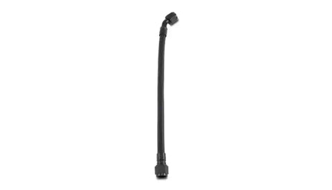 Vibrant 18in PTFE Hose Assy w/8AN Female Fittings Straight/45 Deg