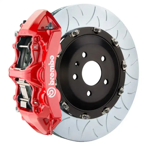 Brembo 09-15 CTS-V Front GT BBK 6 Piston Cast 405x34 2pc Rotor Slotted Type-3-Red