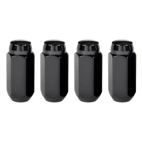 McGard Hex Lug Nut (Cone Seat) M14X1.5 / 22mm 1.945in. Length (4-Pack) - Black