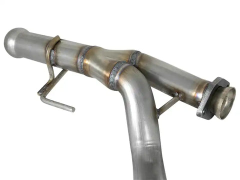 aFe 48-48026 POWER Twisted Steel Y-Pipe 2-1/4in 409 SS Exhaust System 2018 Jeep Wrangler (JL) V6-3.6L