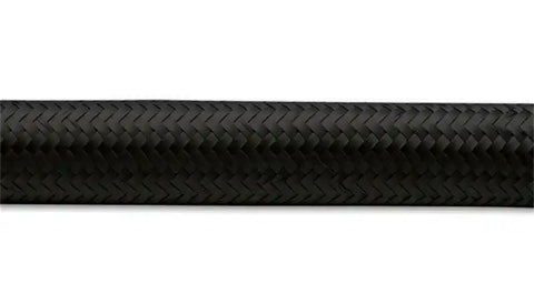 Vibrant -12 AN Black Nylon Braided Flex Hose (20 foot roll)