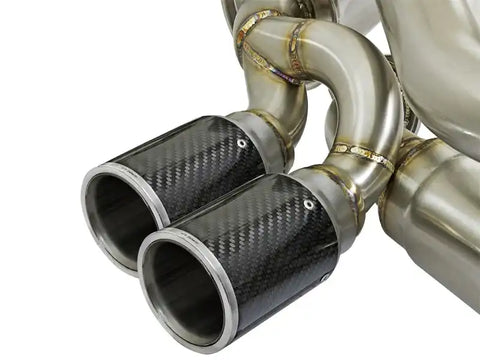 aFe 49-36406-C Power Elite SS-304 Carbon Tip Dual Cat Back Exhaust 13-14 Porsche 911 C2S (991) H6-3.8L