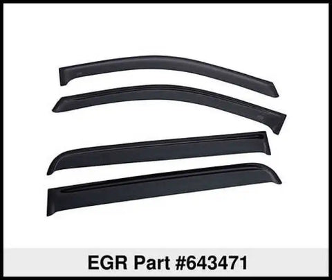 EGR 15+ Ford F150 Super Cab Tape-On Window Visors - Set of 4
