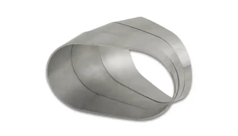 Vibrant Horizontal 304 SS Nominal 3in. Oval / 2.95in. Centerline Radius, 15 degree per cut -Set of 3