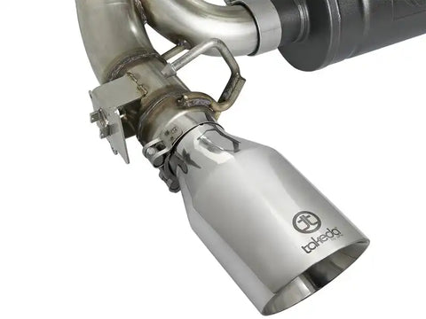 aFe 49-33103-P Takeda 3in 304 SS Cat-Back Exhaust w/ Polished Tip 16-18 Ford Focus RS 2.3L (t)