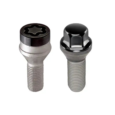McGard 5 Lug Hex Install Kit w/Locks (Cone Seat Bolt) M14X1.25 / 17mm 27.5mm Shank L. - Black