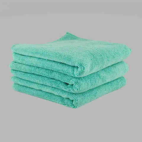 Chemical Guys Workhorse Microfiber Towel (Exterior)- 16in x 16in - Green - 3 Pack - Case of 16