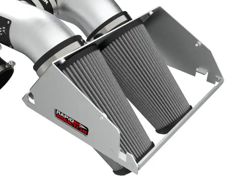 aFe 52-10015DH Rapid Induction Cold Air Intake Brushed w/Pro DRY S Filter 21-22 Ford F-150 Raptor V6-3.5L (tt)