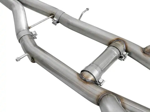 aFe 49-34078-P MACHForce XP 3in 304 SS Cat-Back Dual Mode Exhaust w/ Polished Tips 16-17 Cadillac ATS-V V6-3.6L