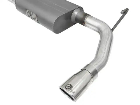 aFe 49-08045-P Scorpion 2-1/2in Alum Steel Cat-Back Exhaust w/Pol Tip 07-18 Jeep Wrangler (JK) V6-3.6L/3.8L