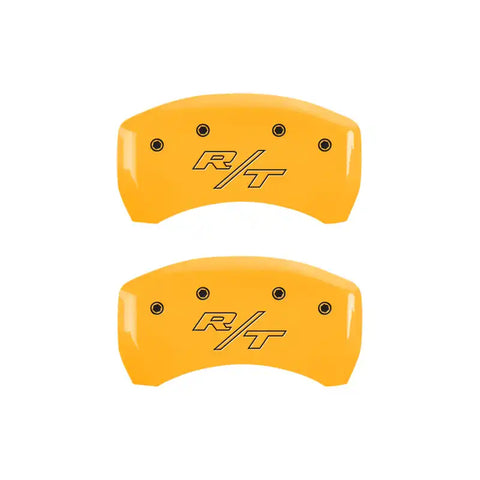 MGP 4 Caliper Covers Engraved Front & Rear With stripes/Charger Black finish silver ch