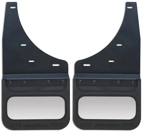 Cloud-Rider 808-1202F 12 Custom Kickback Mudflaps - with Insert for (New Body Style 2007)-2013 Chev/GMC 1500[17 Wheel Size]Front 2 Kick