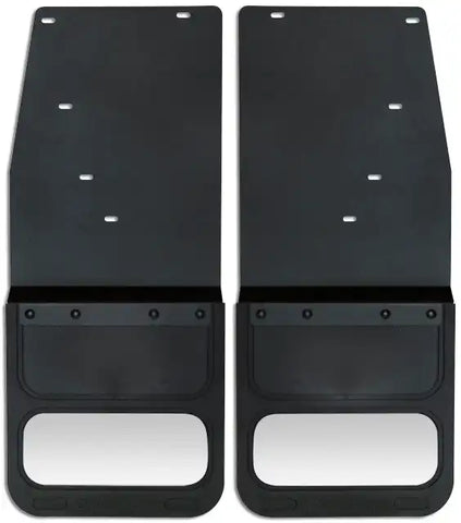 Cloud-Rider 808-2000R 12 Custom Kickback Mudflaps - with Insert for 2015-2019 GMC Sierra 2500-3500 Rear 2 Kick