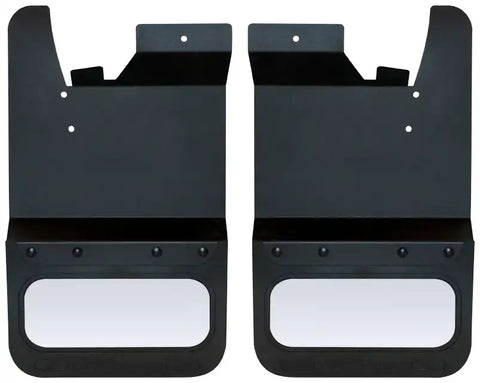 Cloud-Rider 808-4003R 12 Custom Kickback Mudflaps - with Insert for 2015-2018 Ford Transit Van Rear 2 Kick