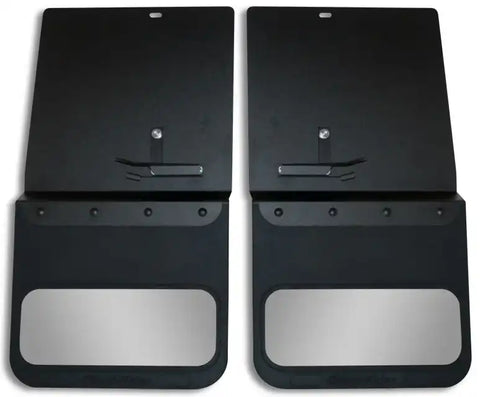 Cloud-Rider 810-2000R Black Powder Coat Hanger- Kick Back Mud Flaps - With Insert 'Advantage M.F. 2015-2019 GMC Sierra 2500-3500 14 Rear