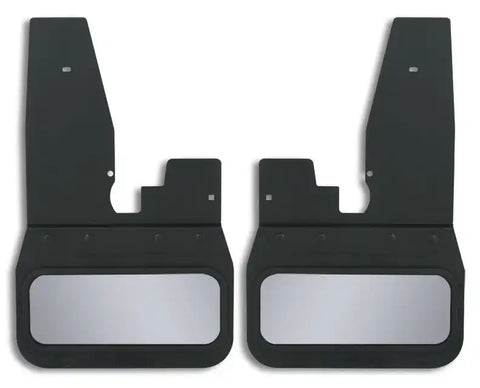 Cloud-Rider 810-3001F Black Powder Coat Hanger- Kick Back Mud Flaps - With Insert 'Advantage M.F. 2013-2018 Dodge Ram 2500-3500 14 Front