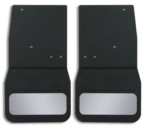 Cloud-Rider 810-3001R Black Powder Coat Hanger- Kick Back Mud Flaps - With Insert 'Advantage M.F. 2013-2018 Dodge Ram 2500-3500 14 Rear