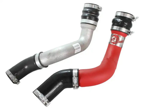 aFe 46-20134-R BladeRunner 3in Red Intercooler Tubes Hot & Cold Side Kit for 13-14 Dodge RAM Diesel 6.7L (td)