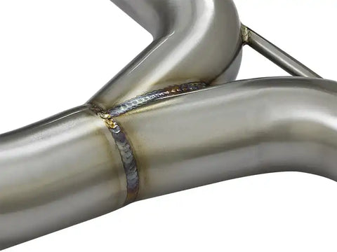 aFe 49-36615-L POWER Takeda 16-17 Honda Civic I4-1.5L (t) 2.5-2.25in 304 SS CB Dual-Exit Exhaust Blue Tips