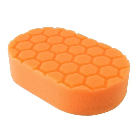 Chemical Guys Hex-Logic Medium Cutting Hand Applicator Pad - Orange - 3in x 6in x 1in - Case of 24