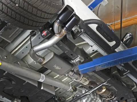 aFe 49-44061-B Rebel Series CB 3in Middle Side Exit SS Exht w/ Black Tips 15-17 Chevy Colorado / GMC Canyon