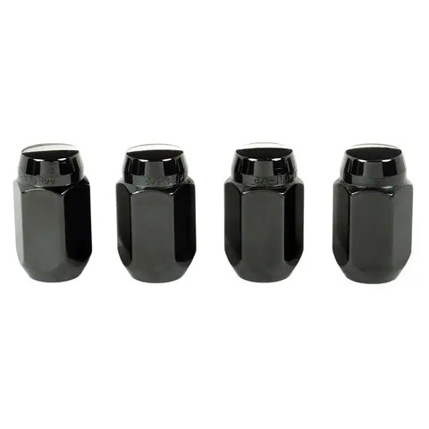 McGard Hex Lug Nut (Cone Seat) 1/2-20 / 13/16 1.5in. Length (4-Pack) - Black