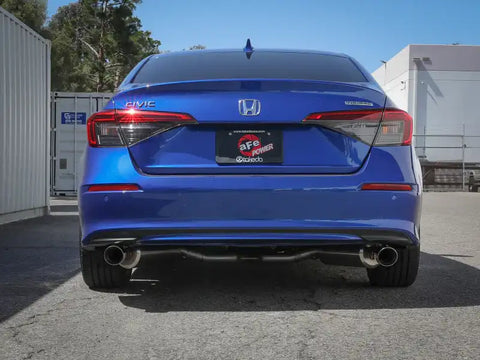 aFe 49-36628-P POWER Takeda 2022 Honda Civic Stainless Steel Cat-Back Exhaust System w/ Polished Tip